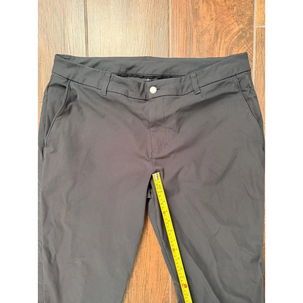 Lululemon Commission Pant Classic Mens 36 Dark Grey Technical Chino Trousers 32L